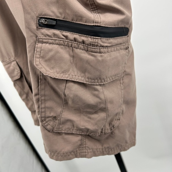 Burnside Cargo Shorts Khaki Size 38 - Picture 4 of 8